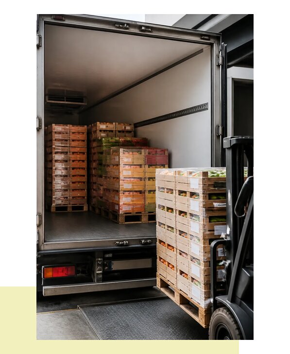 Перевозка сельхозпродукции на паллетах с доставкой в Краснодар